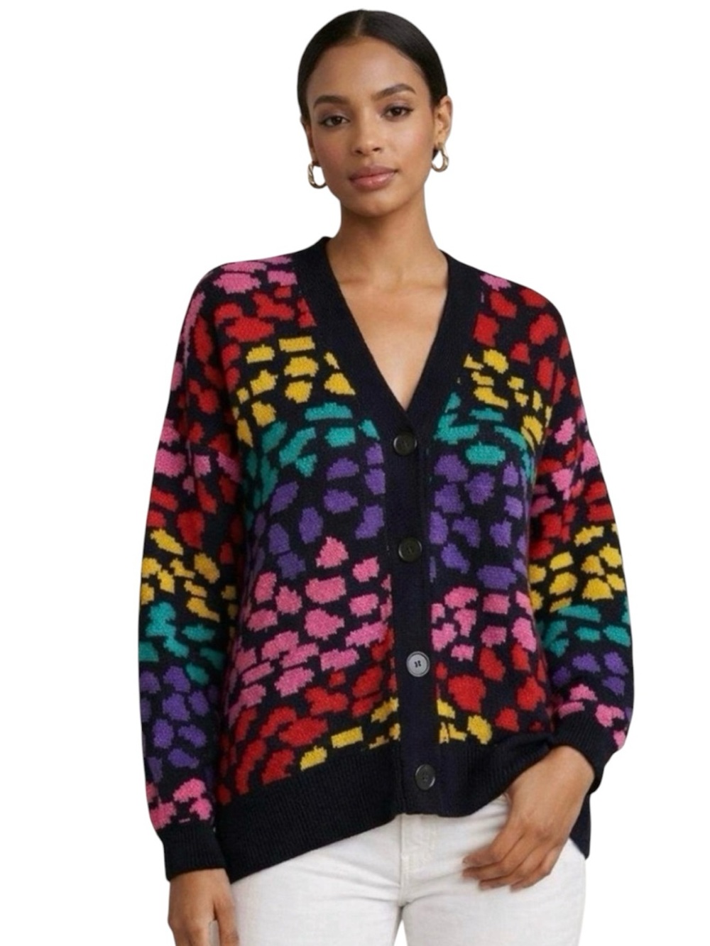 Farm Rio Rainbow Leopard Cardigan - Picture 12 of 12